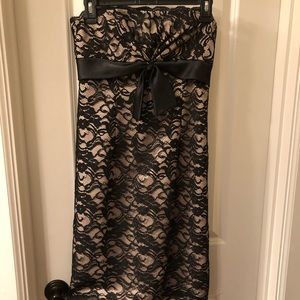 White House black market strapless dress